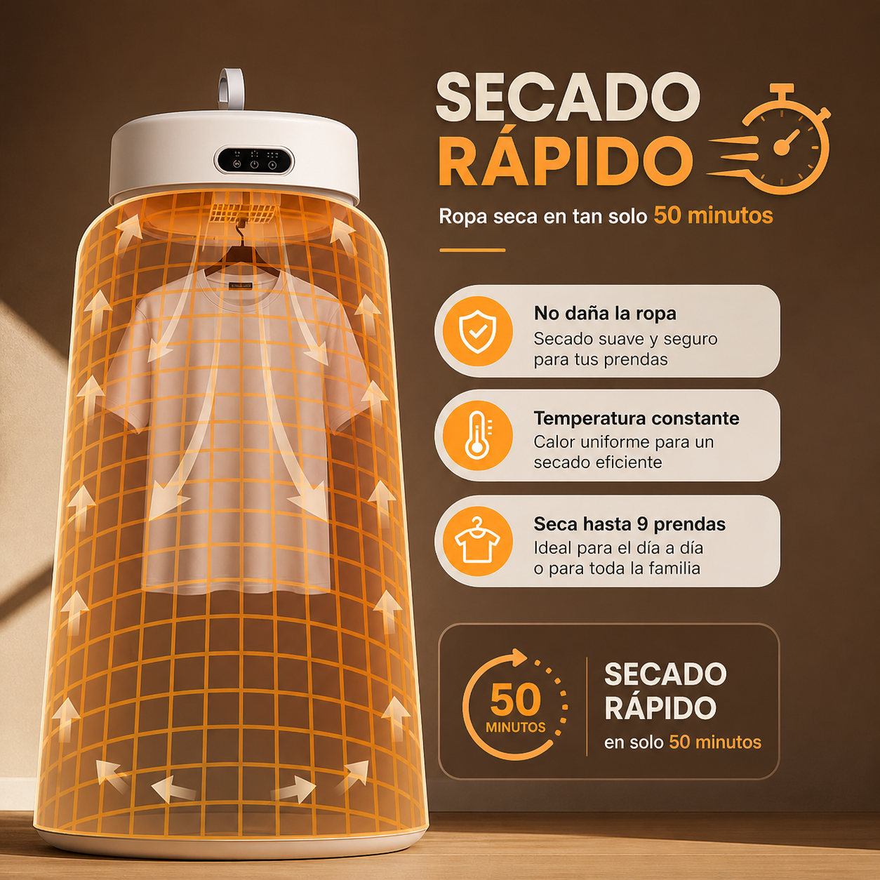 Secadora de Ropa Portátil